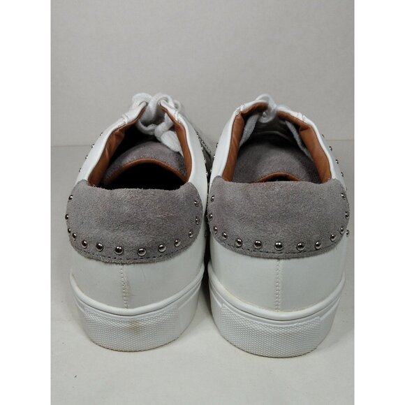 Steve Madden Annita Women's Sz 8.5 Sneakers Grey & White Snake Skin Print - Picture 4 of 9